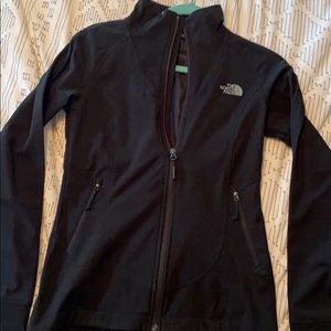 XS black north face windwall  jacket